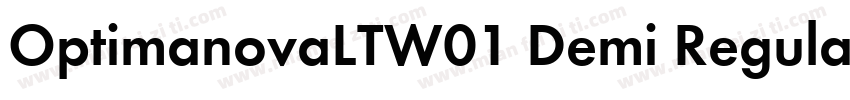 OptimanovaLTW01 Demi Regular字体转换